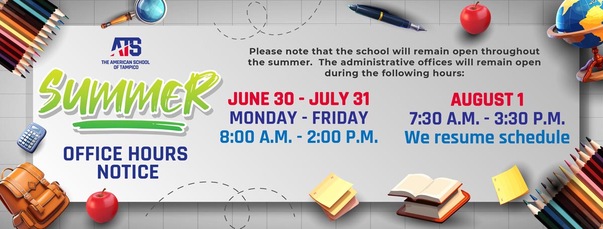 Summer Office Hours Notice